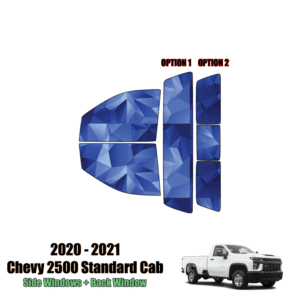 2020 – 2022 Chevrolet Silverado 2500 Standard Cab – Full Truck Precut Window Tint Kit Automotive Window Film