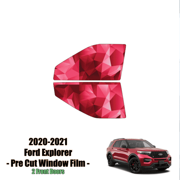 2020 – 2024 Ford Explorer – 2 Front Windows Precut Window Tint Kit Automotive Window Film