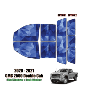 2020 – 2022 GMC Sierra 2500 Double Cab – Full Truck Precut Window Tint Kit Automotive Window Film