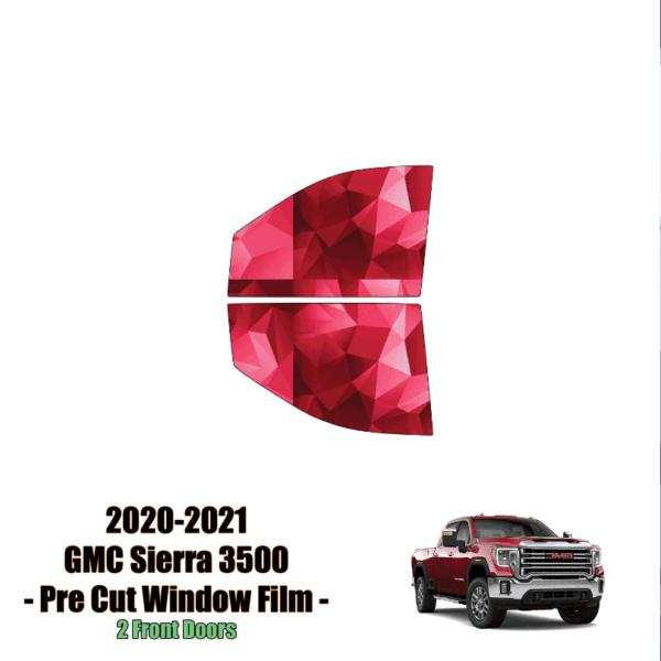 2020 – 2021 GMC Sierra 3500 – 2 Front Windows Precut Window Tint Kit Automotive Window Film