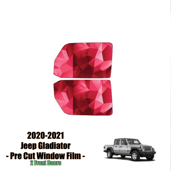 2020-2023 Jeep Gladiator -2 Front Precut Window Tint Kit Automotive Window Film