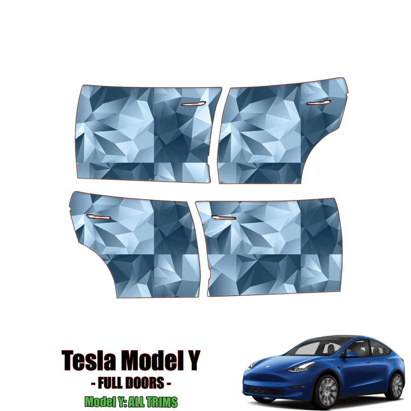 2020-2024 Tesla Model Y Precut Paint Protection PPF Kit – Full 4 Doors