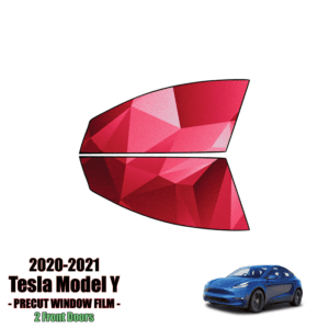 2020 – 2021 Tesla Model Y – 2 Front Windows Precut Window Tint Kit Automotive Window Film
