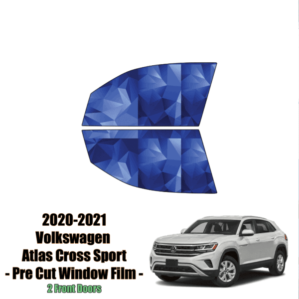 2020 – 2021 Volkswagen Atlas Cross Sport  – 2 Front Windows Precut Window Tint Kit Automotive Window Film