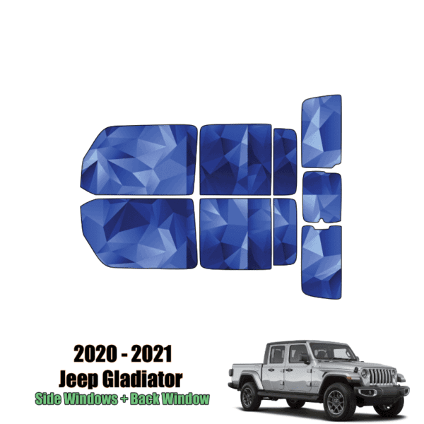 2020 – 2024 Jeep Gladiator – Full Truck Precut Window Tint Kit Automotive Window Film