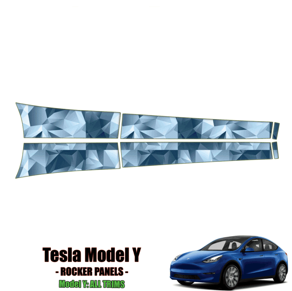 2020-2024 Tesla Model Y Precut Paint Protection PPF Kit – Rocker Panels