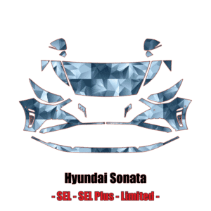 2020 – 2022 Hyundai Sonata Pre-Cut Paint Protection Kit (PPF) Partial Front