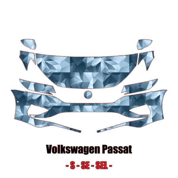 2020 – 2022 Volkswagen Passat – S, SE, SEL Pre-Cut Paint Protection Kit (PPF) Partial Front