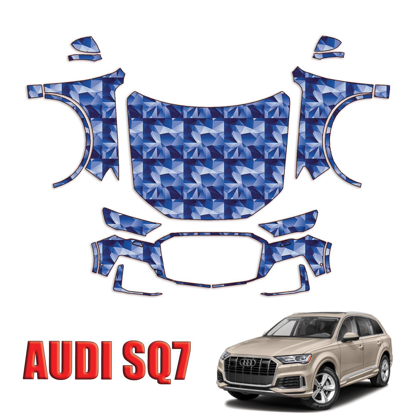 2020-2024 Audi SQ7 Precut Paint Protection PPF Kit – Full Front
