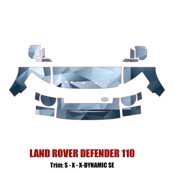 2020-2025 Land Rover Defender 110 Precut Paint Protection PPF Kit – Partial Front