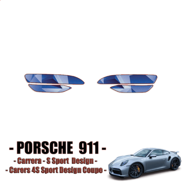2020 – 2022 Porsche 911 Carrera S Sport Design Precut Paint Protection Kit (PPF) – Door Cups