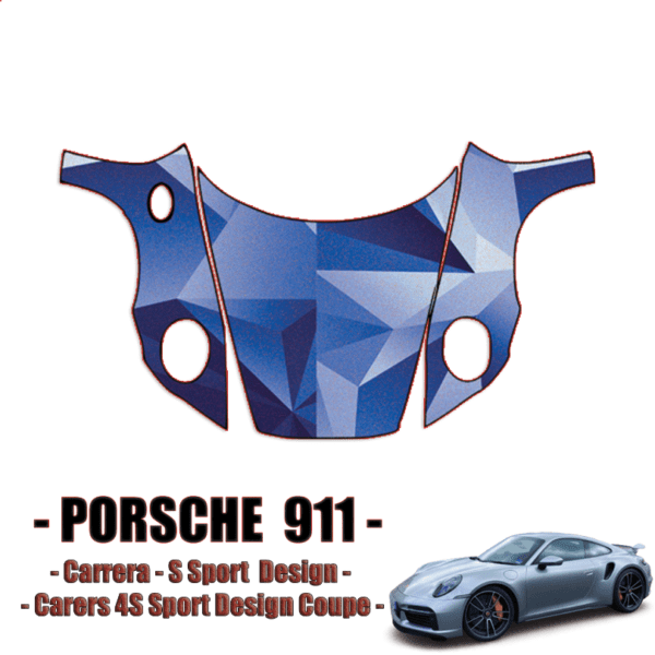 2020 – 2022 Porsche 911 Carrera S Sport Design Precut Paint Protection Kit – Full Hood + Fenders