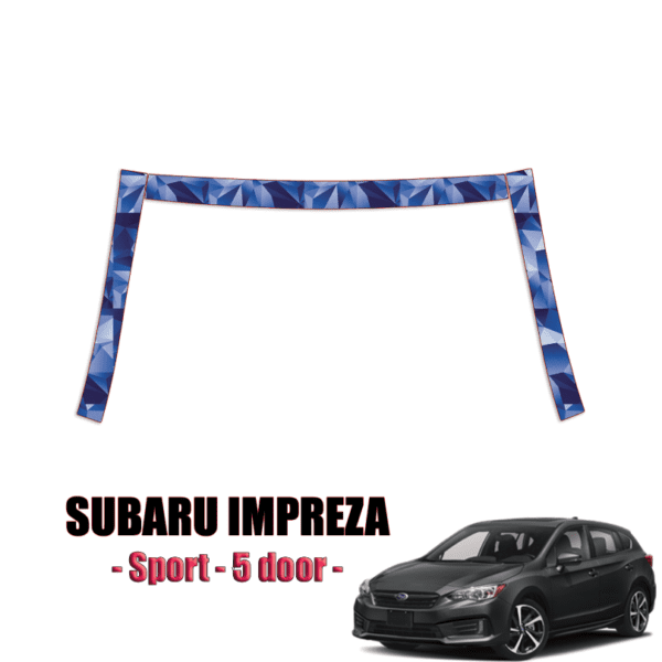 2020-2023 Subaru Impreza Sport Paint Protection Kit  A Pillars + Rooftop