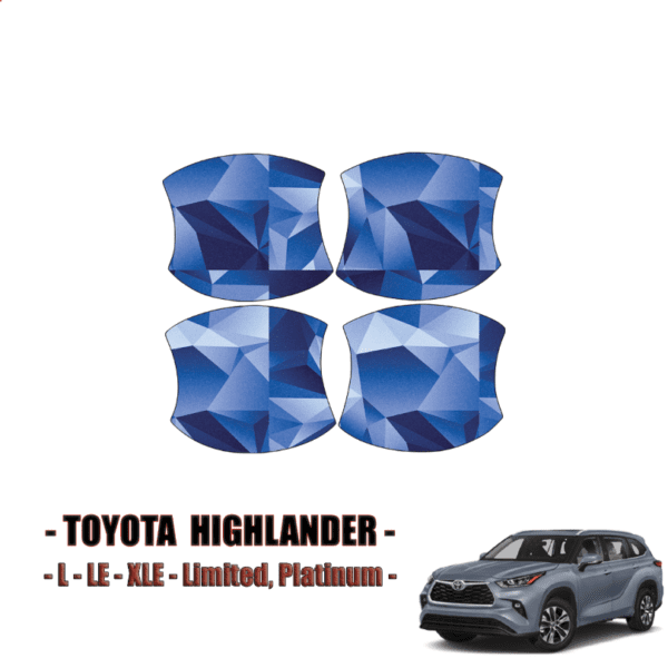 2020-2023 Toyota Highlander Precut Paint Protection Kit (PPF) – Door Cups