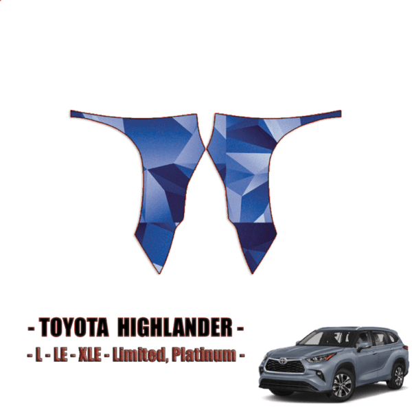 2020-2023 Toyota Highlander Precut Paint Protection Kit – Full Front Fenders