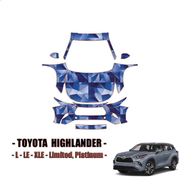 2020-2023 Toyota Highlander PreCut Paint Protection Kit (PPF) – Full Front