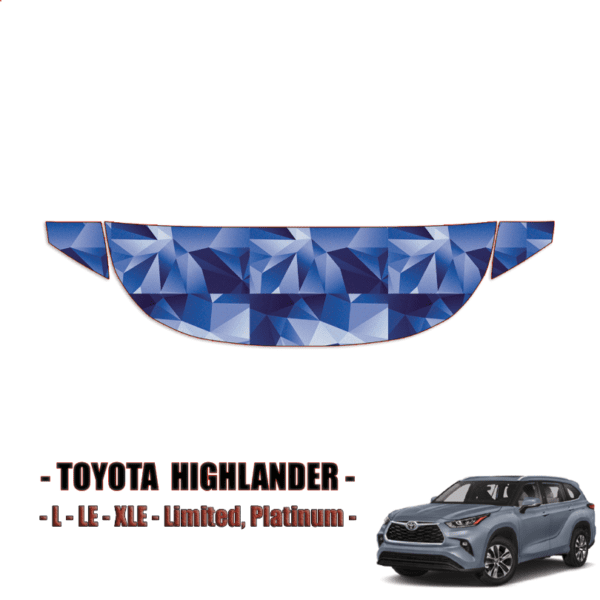 2020-2023 Toyota Highlander Precut Paint Protection – Partial Hood + Fenders