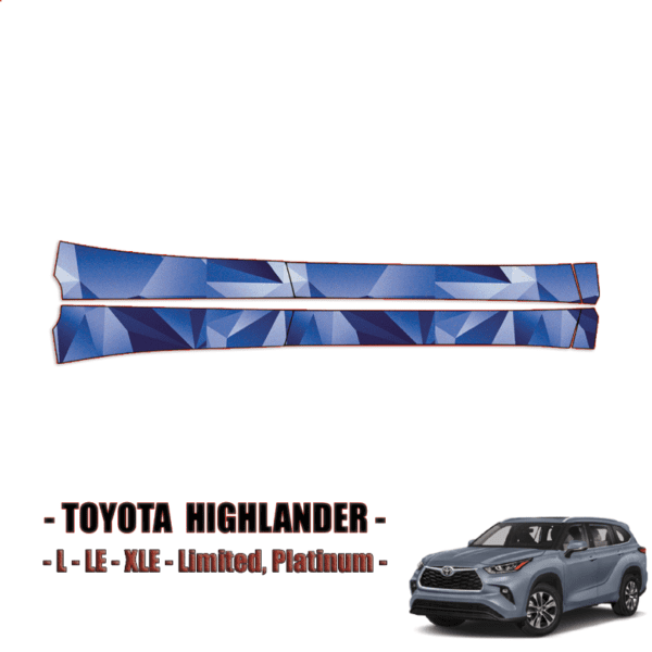 2020-2023 Toyota Highlander Precut Paint Protection PPF Kit – Rocker Panels
