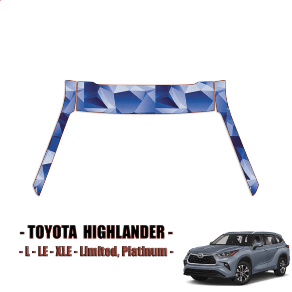 2020-2023 Toyota Highlander Paint Protection Kit (PPF) – A-Pillars + Rooftop