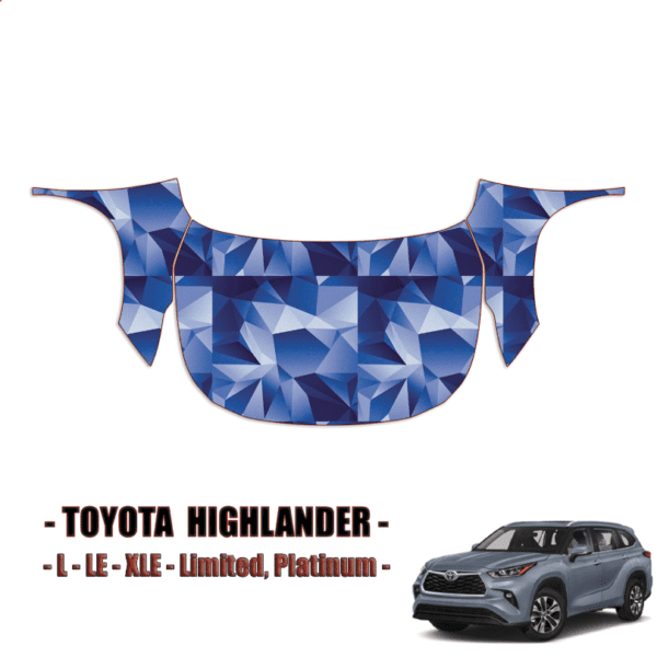 2020-2023 Toyota Highlander Precut Paint Protection Kit Full Hood + Fenders