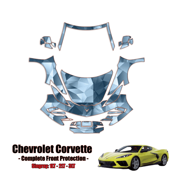 2020-2023 Chevrolet Corvette C8 Precut Paint Protection PPF Kit – Full Front