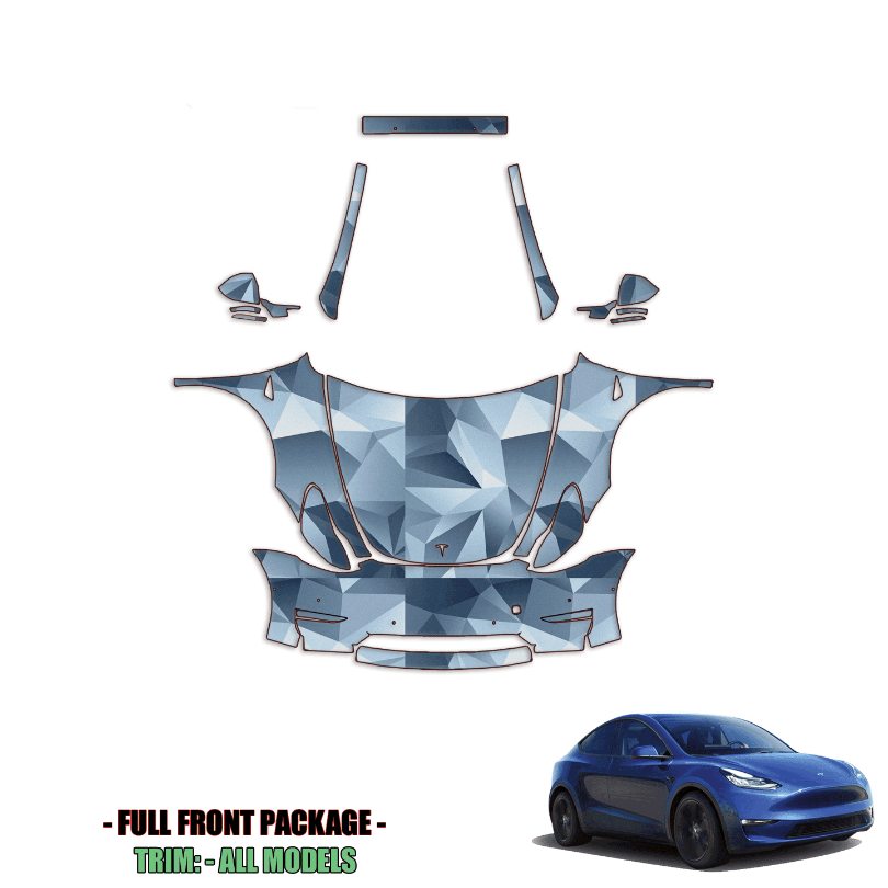 2020-2024 Tesla Model Y Precut Paint Protection Kit PPF Full Front+