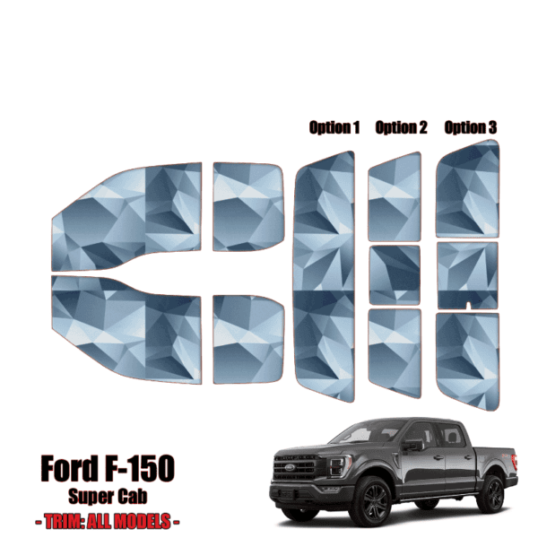 2021 – 2023 Ford F150 – Super Cab Precut Window Tint Kit