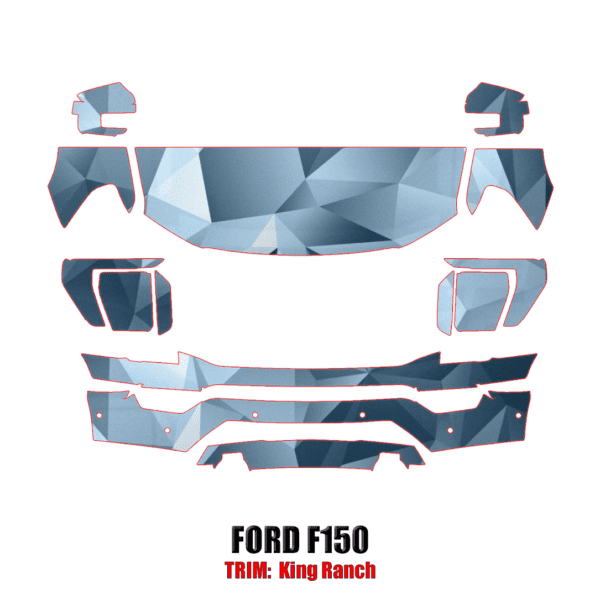 2021-2024 Ford F150 King Ranch Precut Paint Protection PPF Kit – Partial Front