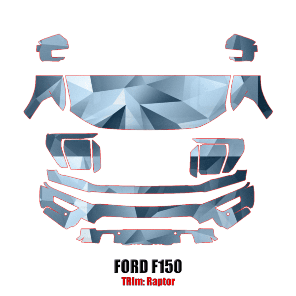 2021-2024 Ford F150 Raptor Precut Paint Protection PPF Kit – Partial Front
