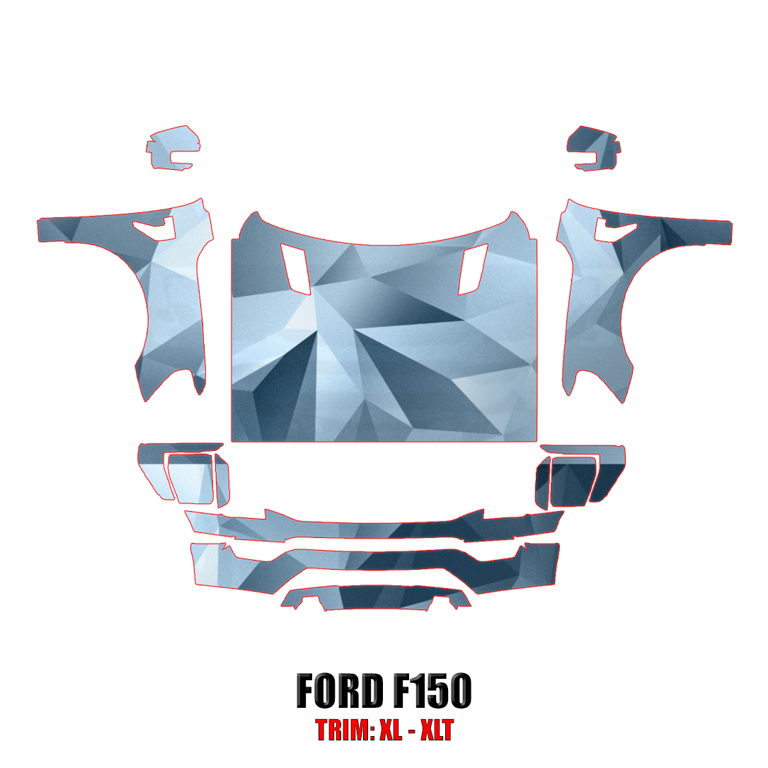 2021-2023 Ford F150 Precut Paint Protection PPF Kit – Full Front