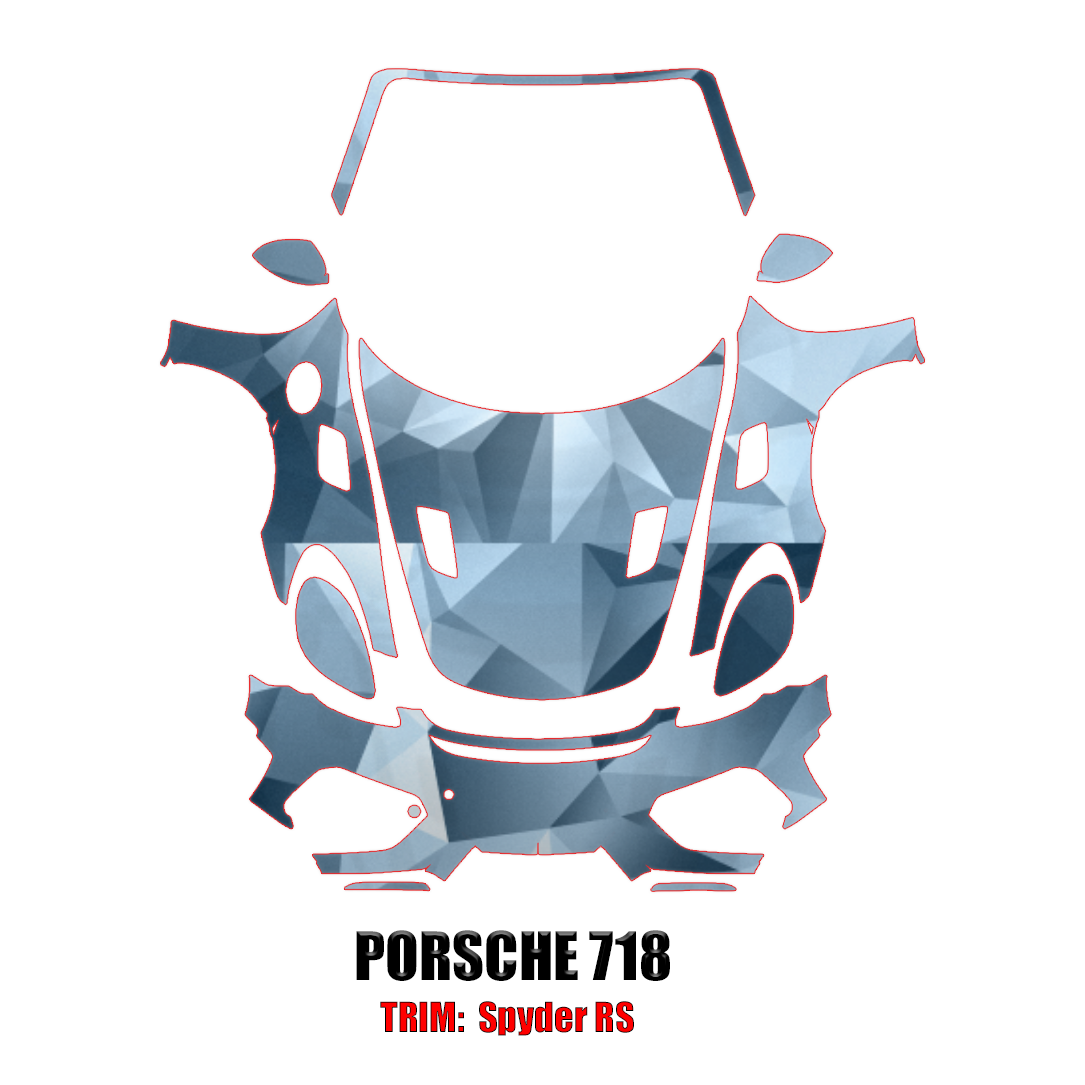 2023-2024 Porsche 718 Spyder RS Precut Paint Protection Kit – Full Front+