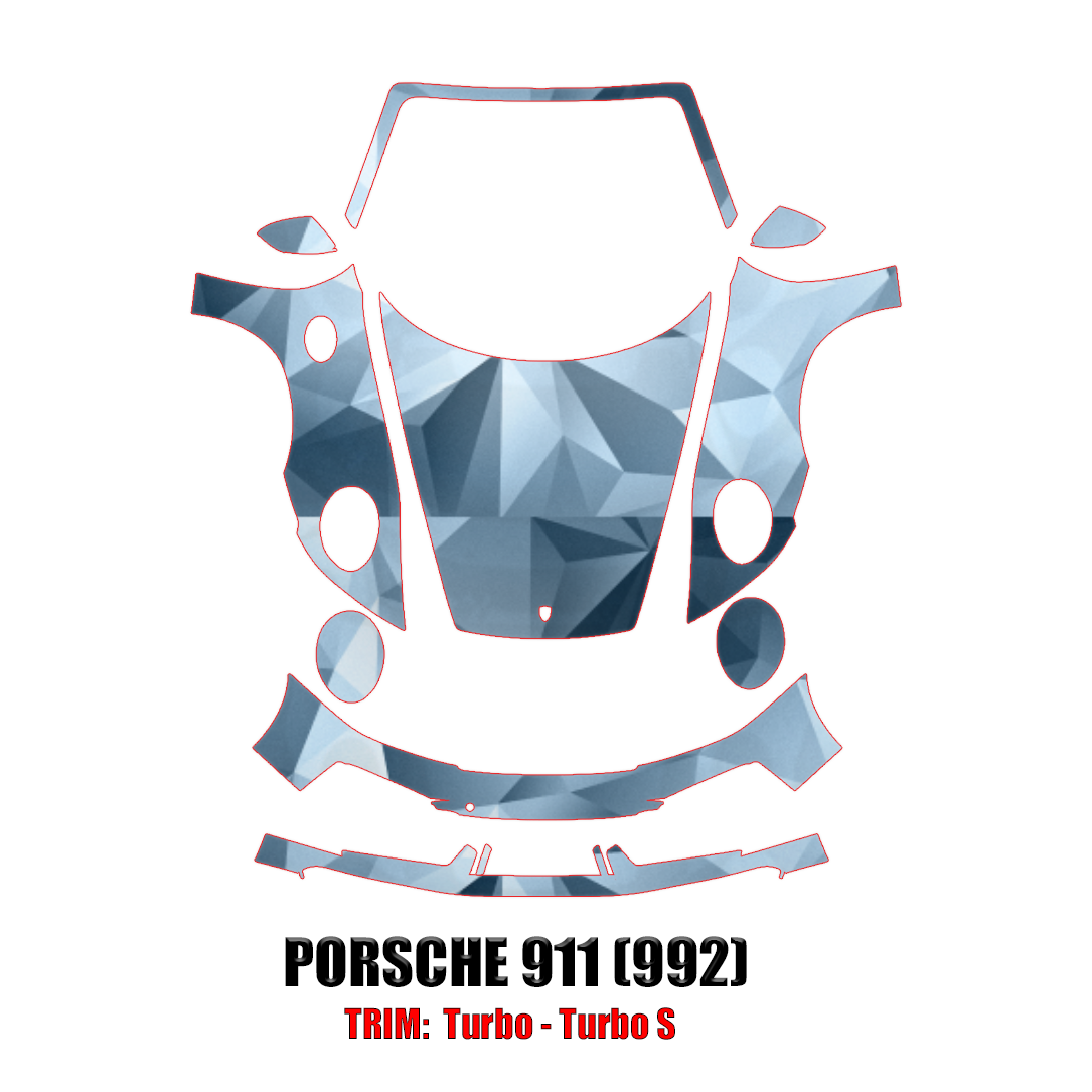 2021-2024 Porsche 911 Turbo Precut Paint Protection Kit – Full Front+