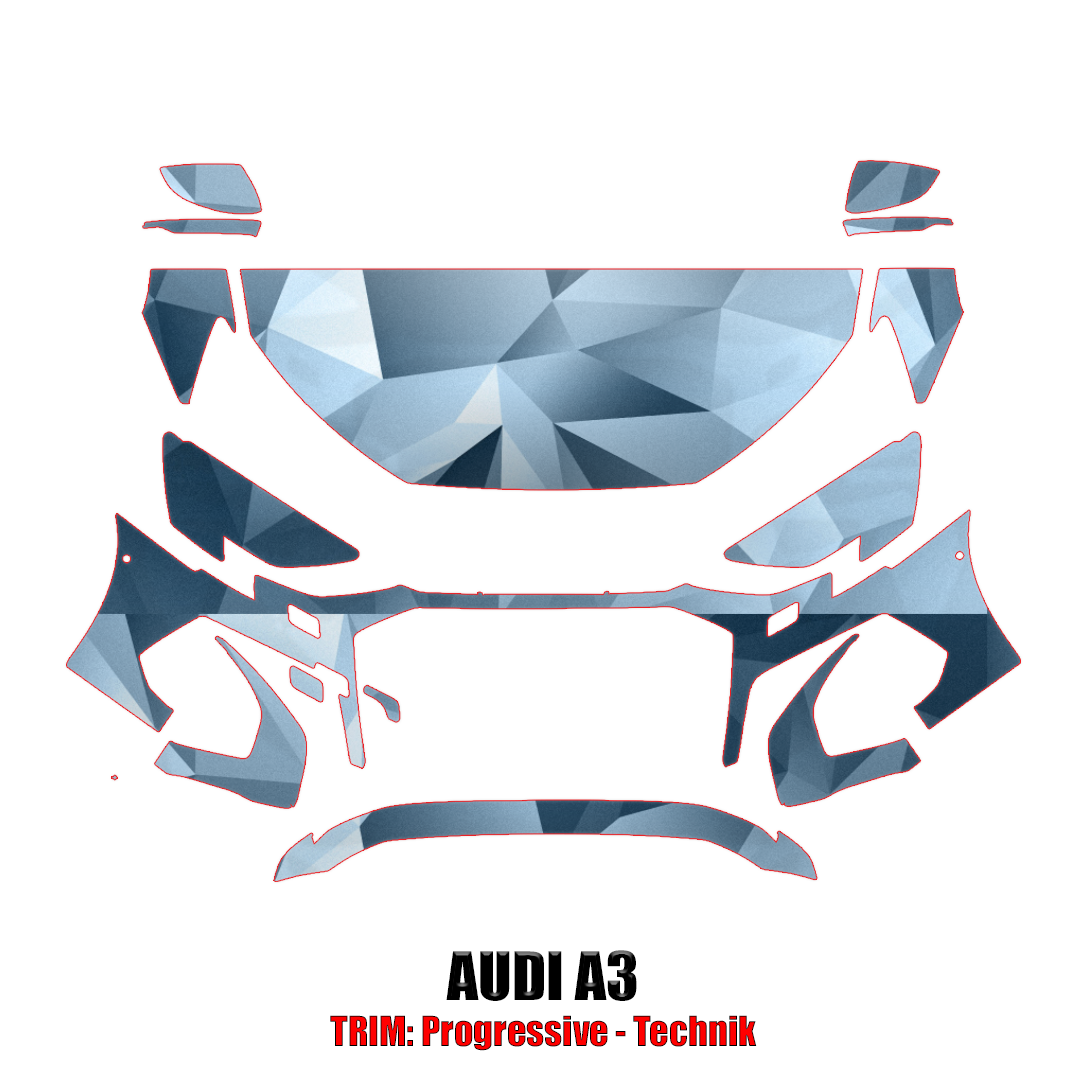 2021 Audi A3 Precut Paint Protection PPF Kit – Partial Front