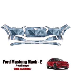 2021-2023 Mustang Mach-E Precut Paint Protection Kit (PPF) Front Bumper