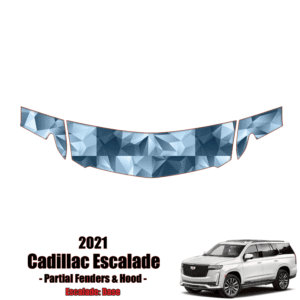 2021- 2022 Cadillac Escalade – Precut Paint Protection Kit (PPF) Partial Hood + Fenders