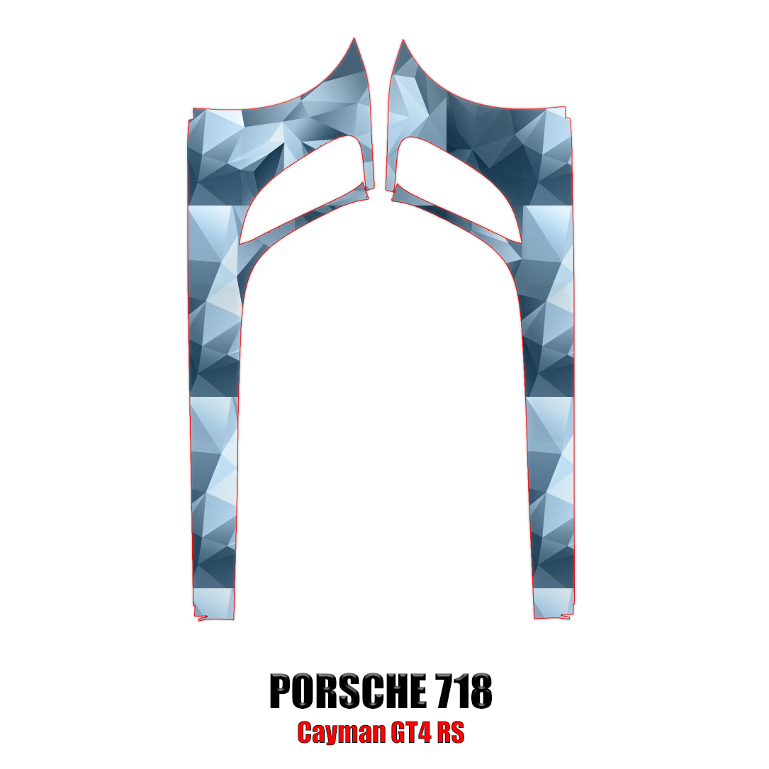 2022-2024 Porsche 718 GT4 RS Precut Paint Protection Kit – Rocker Panels