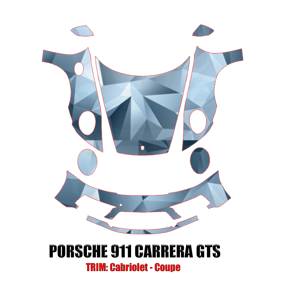 2022-2024 Porsche 911 Carrera GTS Precut Paint Protection Kit – Full Front
