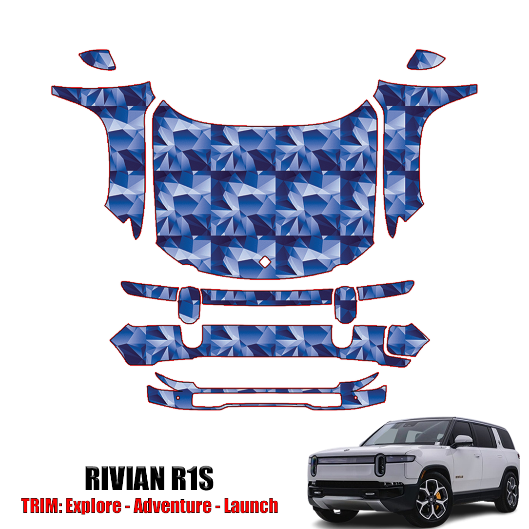 2022-2024 Rivian R1S Precut Paint Protection Kit – Full Front
