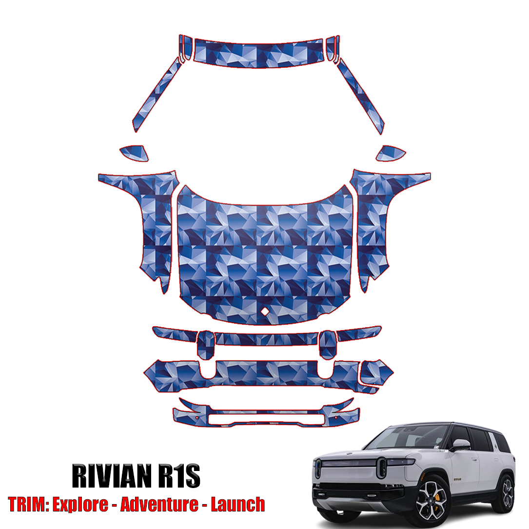 2022-2024 Rivian R1S Precut Paint Protection PPF Kit – Full Front+