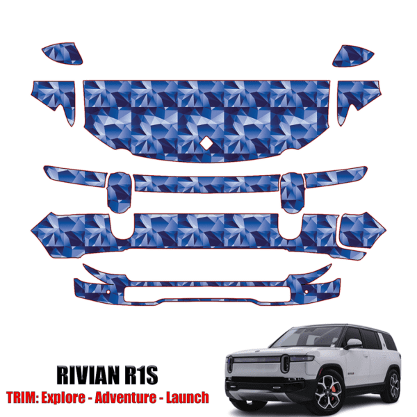 2022-2025 Rivian R1S Precut Paint Protection PPF Kit – Partial Front