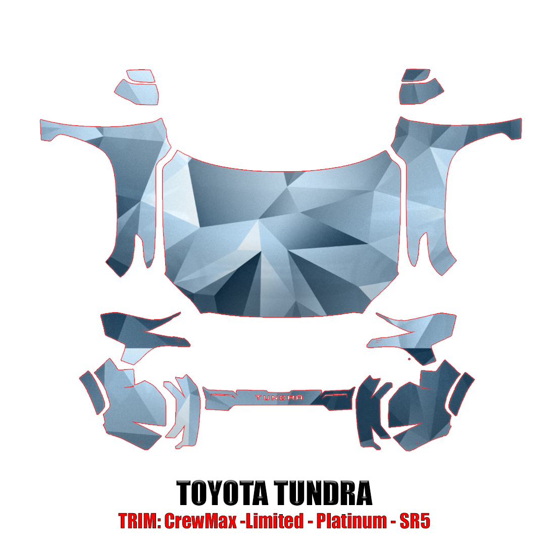 2022-2024 Toyota Tundra Precut Paint Protection Kit – Full Front+