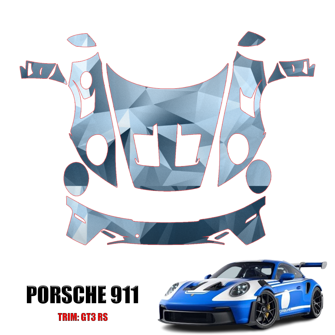 2023-2024 Porsche 911 GT3 RS Precut Paint Protection PPF Kit – Full Front