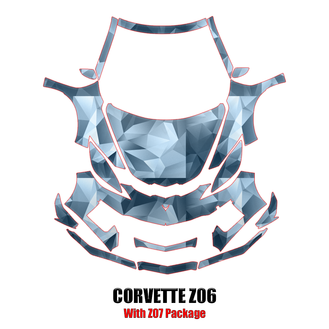 2023-2024 Chevrolet Corvette Precut Paint Protection Kit – Full Front+