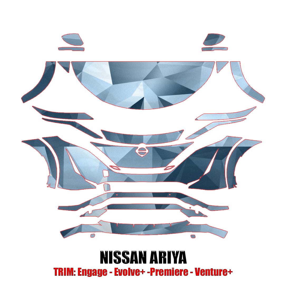 2023-2024 Nissan Ariya Precut Paint Protection PPF Kit – Partial Front