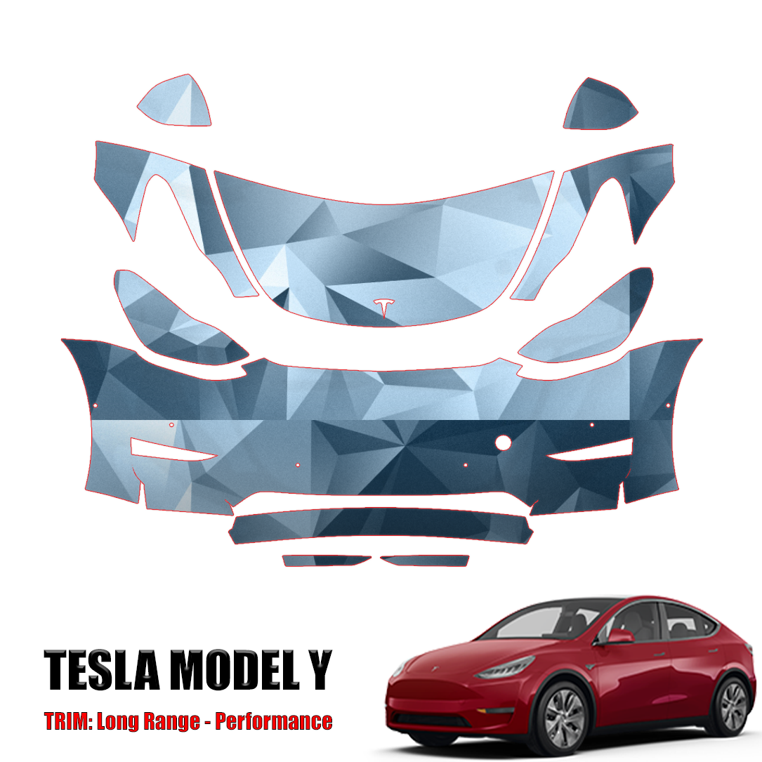 2020-2024 Tesla Model Y Precut Paint Protection PPF Kit – Partial Front