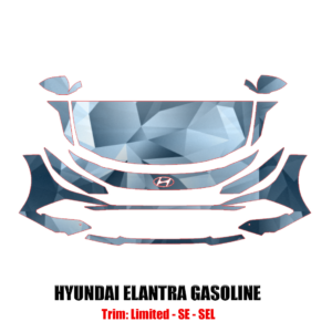 2024-2025 Hyundai Elantra Gasoline Precut Paint Protection Kit – Partial Front