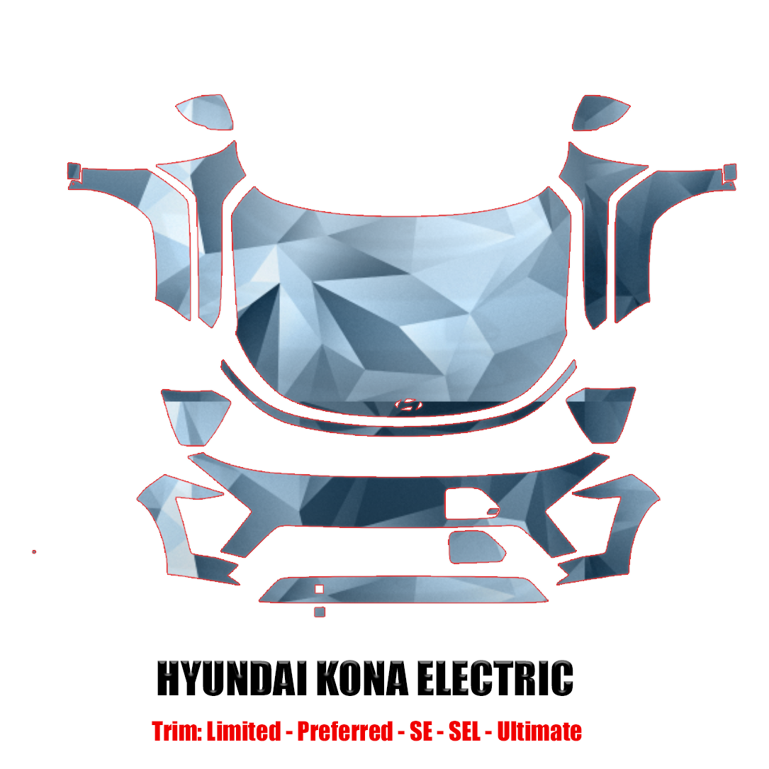 2024-2025 Hyundai Kona Electric Precut Paint Protection Kit – Full Front