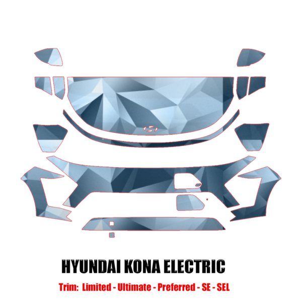 2024-2025 Hyundai Kona Electric Precut Paint Protection Kit – Partial Front