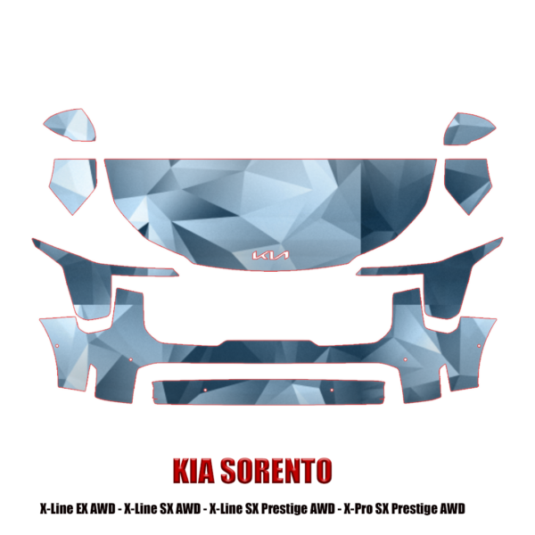 2024-2025 Kia Sorento Precut Paint Protection Kit – Partial Front