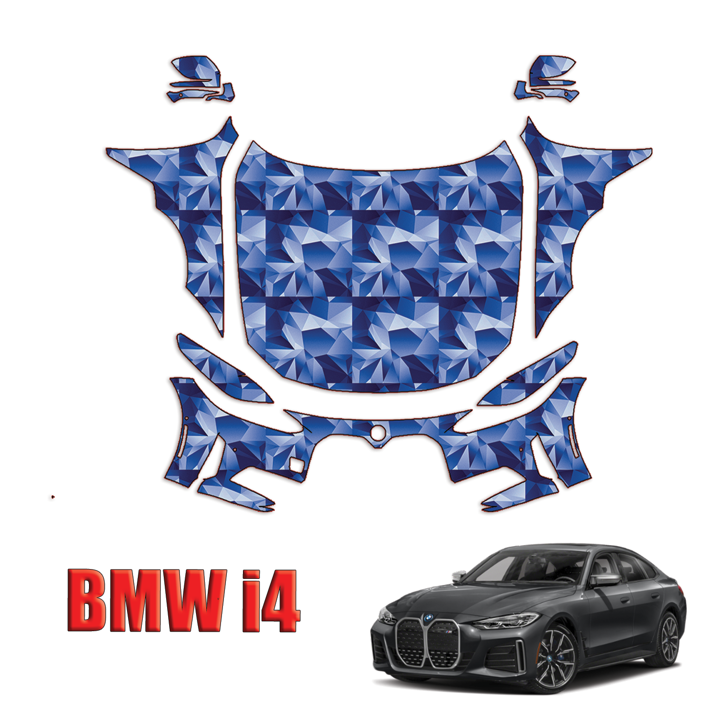 2022-2024 BMW i4 Sport Precut Paint Protection Kit – Full Front